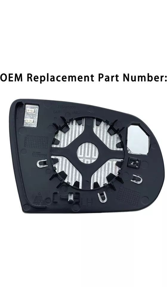 Car Left Rearview Heated Side Mirror Glass for Jeep Cherokee 2014-2019