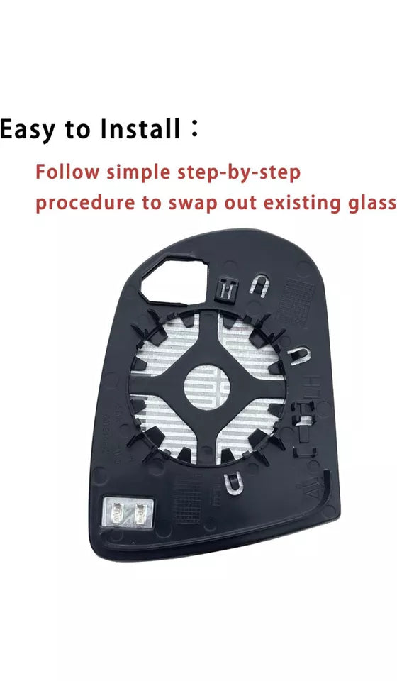 Car Left Rearview Heated Side Mirror Glass for Jeep Cherokee 2014-2019