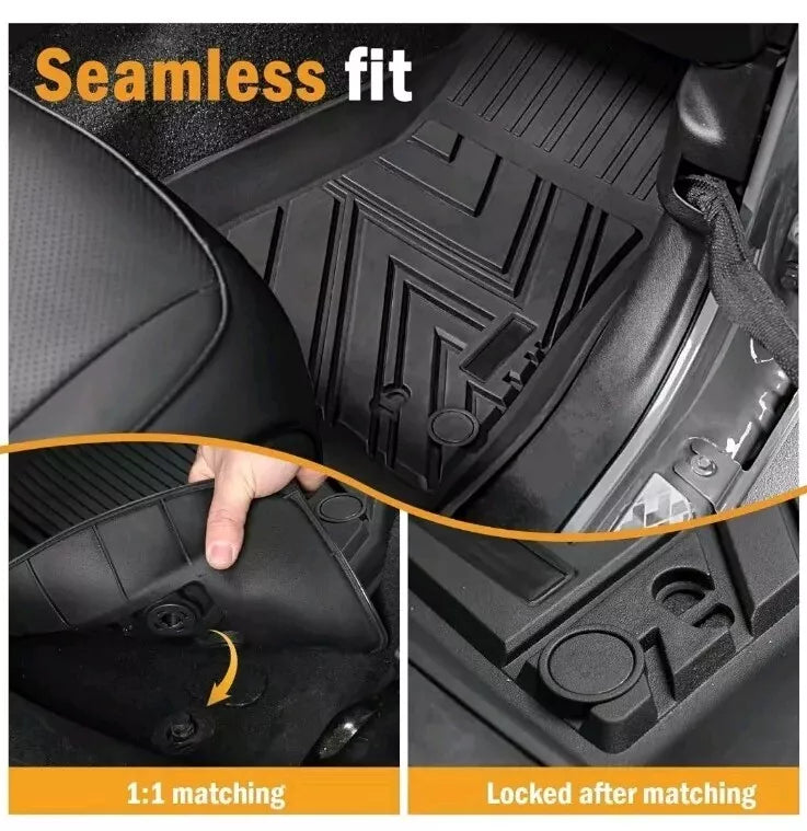 CARESA Floor Mats Cargo Liner Seat Back Cover for 2018-2024 Jeep Wrangler JL Acc