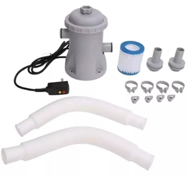 Cartridge Filter Pump,Swimming Pool Filter Pump 330gal, Filter Pump with Intergr
