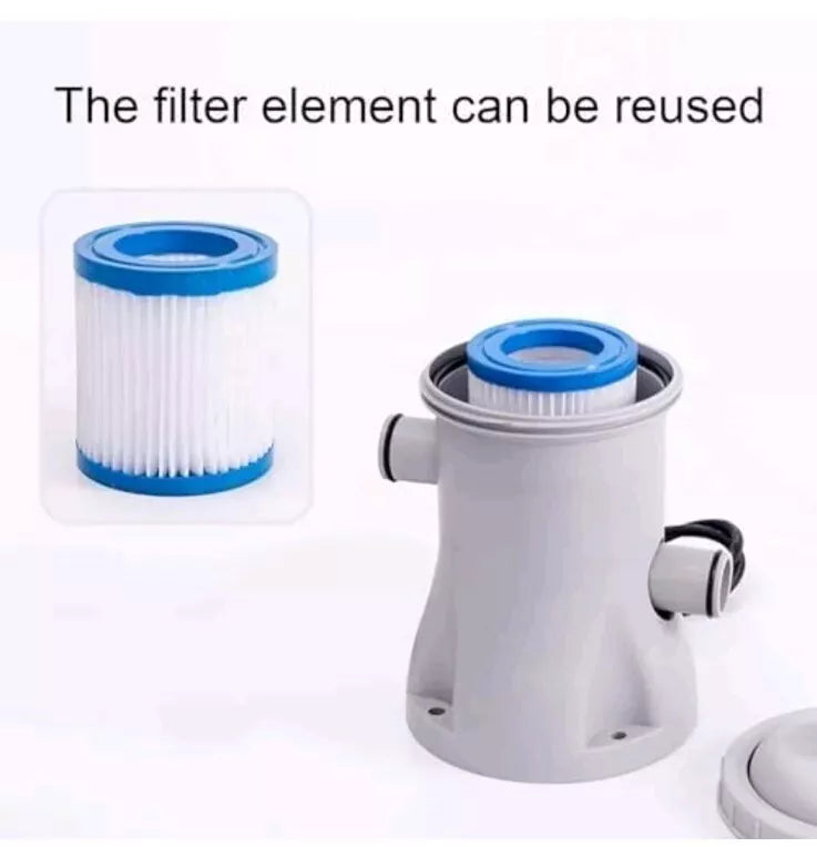 Cartridge Filter Pump,Swimming Pool Filter Pump 330gal, Filter Pump with Intergr