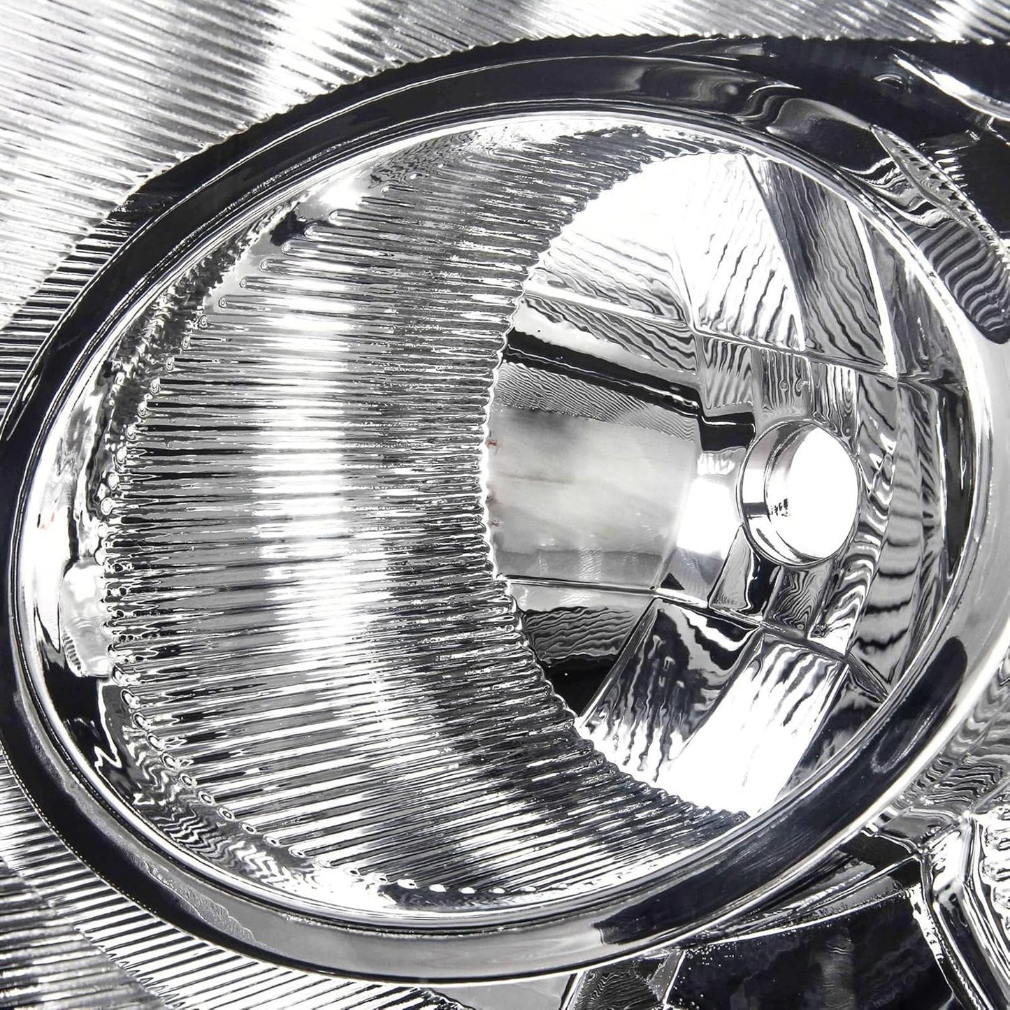 Headlights Assembly For 2008-2013 Nissan Rogue Chrome Amber Headlamps Left&Right