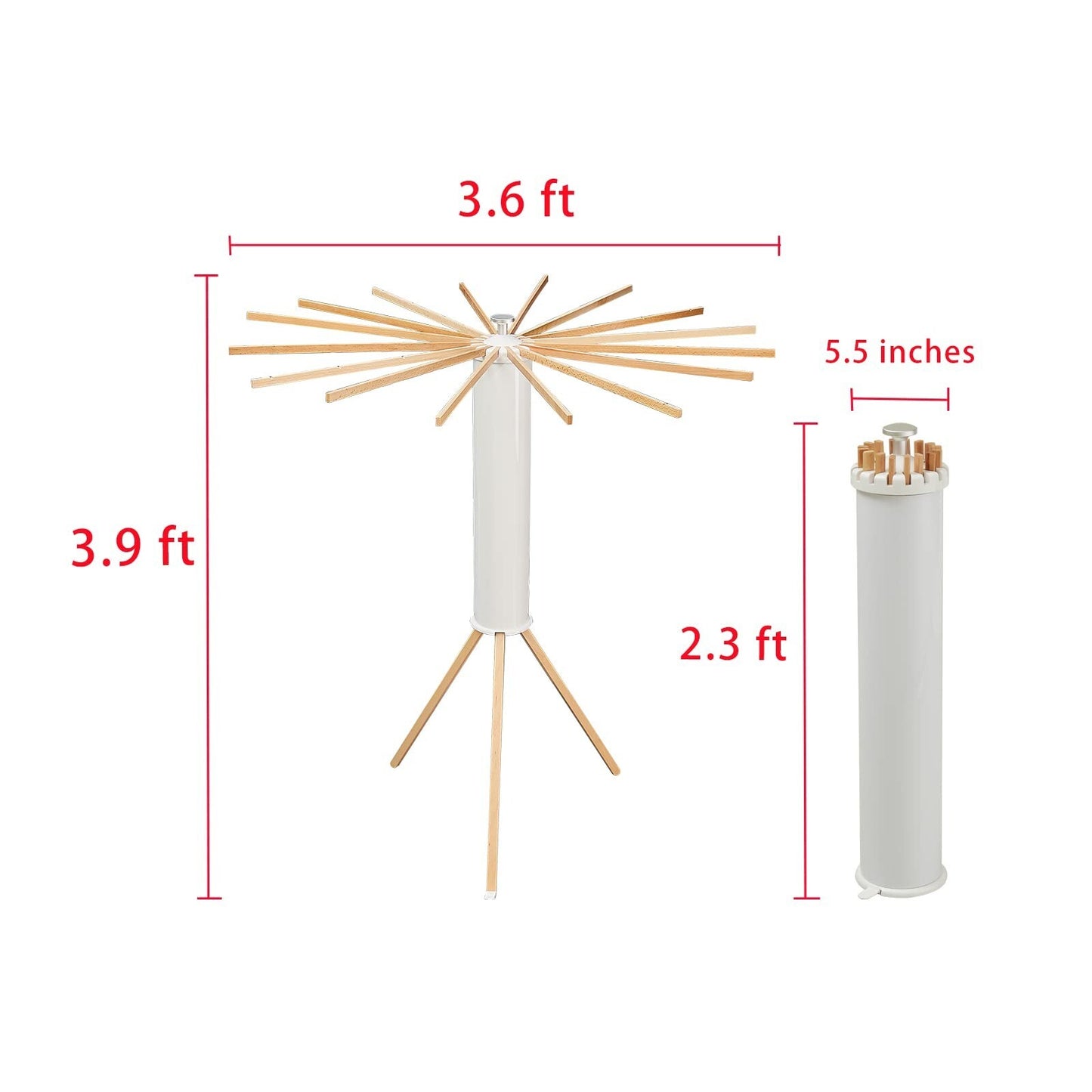 Tripod Clothes Drying Rack, Garment Rack Portable and Foldable Space Saving L...