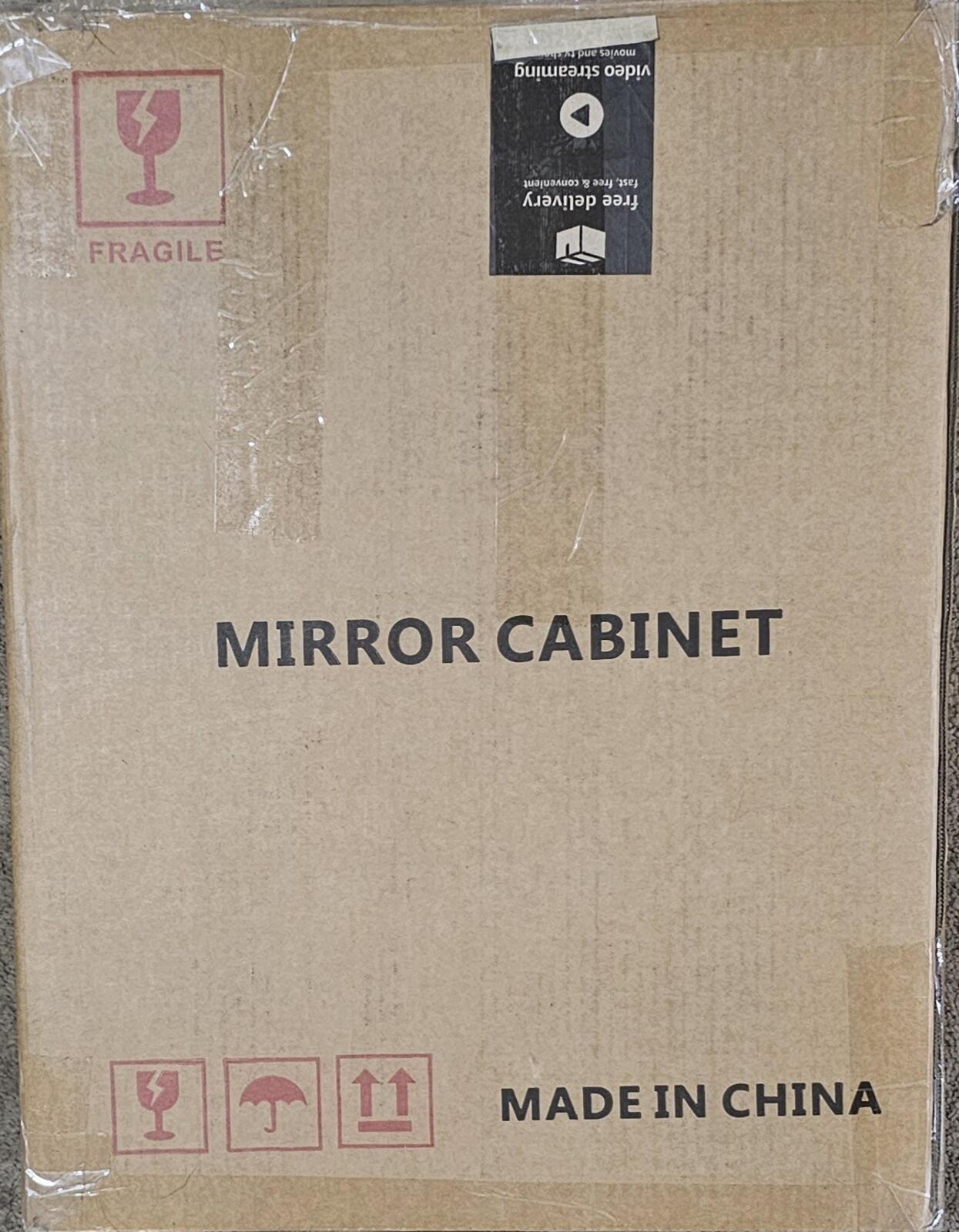 Bathroom Medicine Cabinet with Beveled Edge Mirrored Door 14 x 18 inch, Recessed