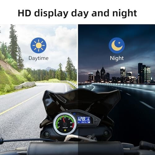 Motorcycle Speedometer Gauge Digital Speedometer for Motorcycle LCD Gauge