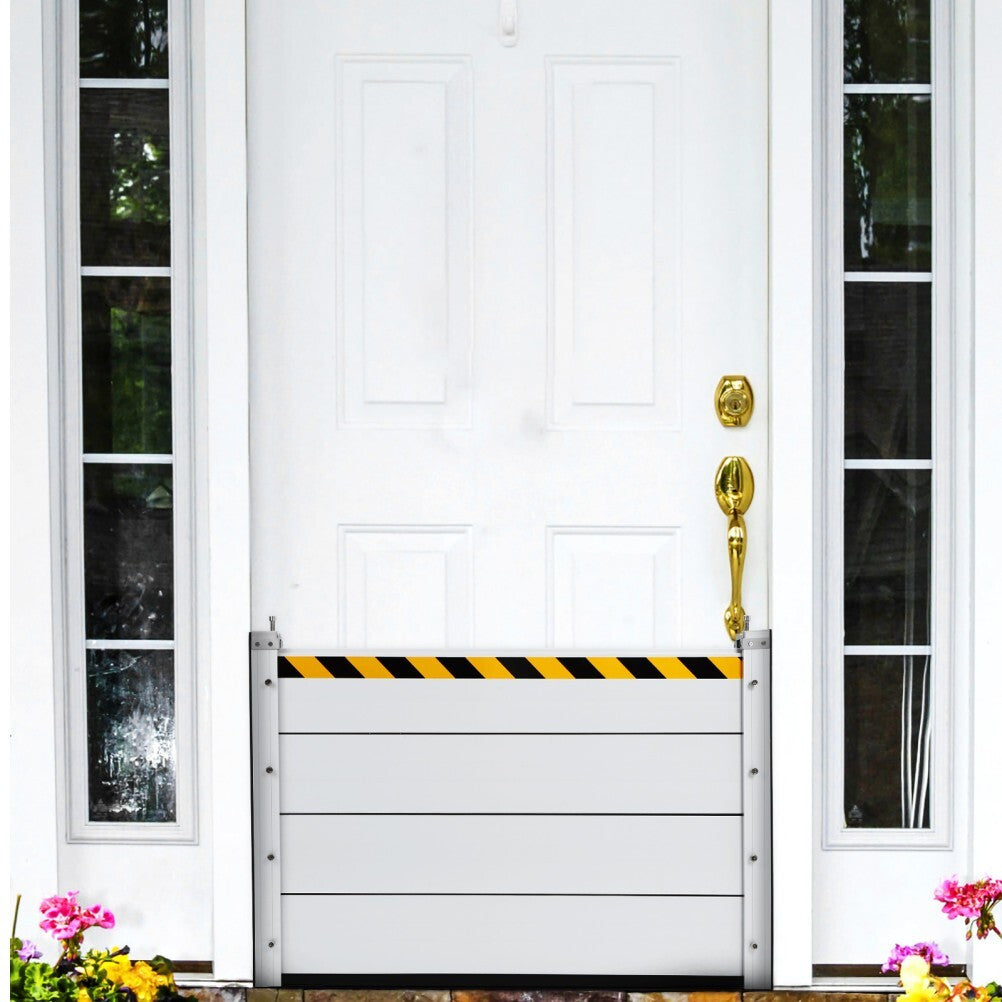 Flood Barrier for Home Aluminum Alloy Garage Door Water Barrier H31.5in W3.5FT