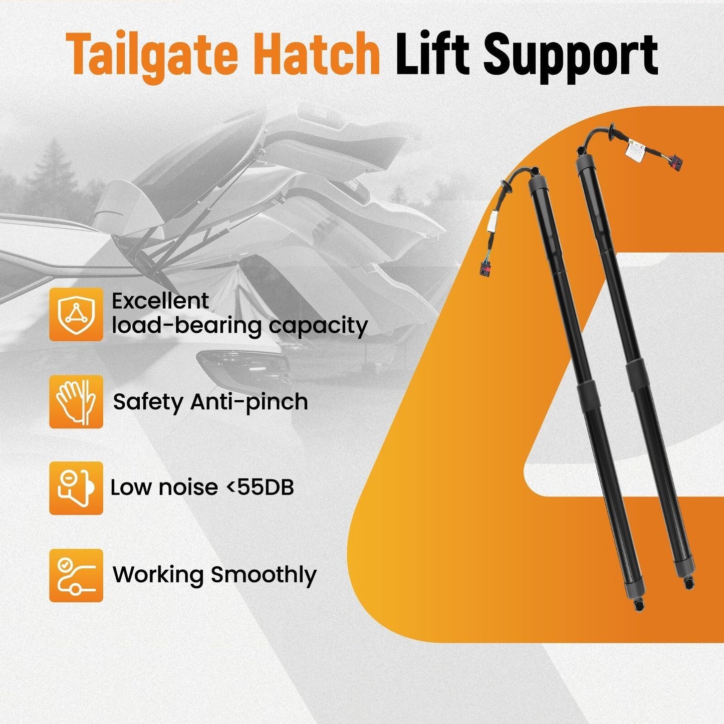 2pc Rear Electric Tailgate Trunk Lift Support for Infiniti QX60 JX35 2013-2017