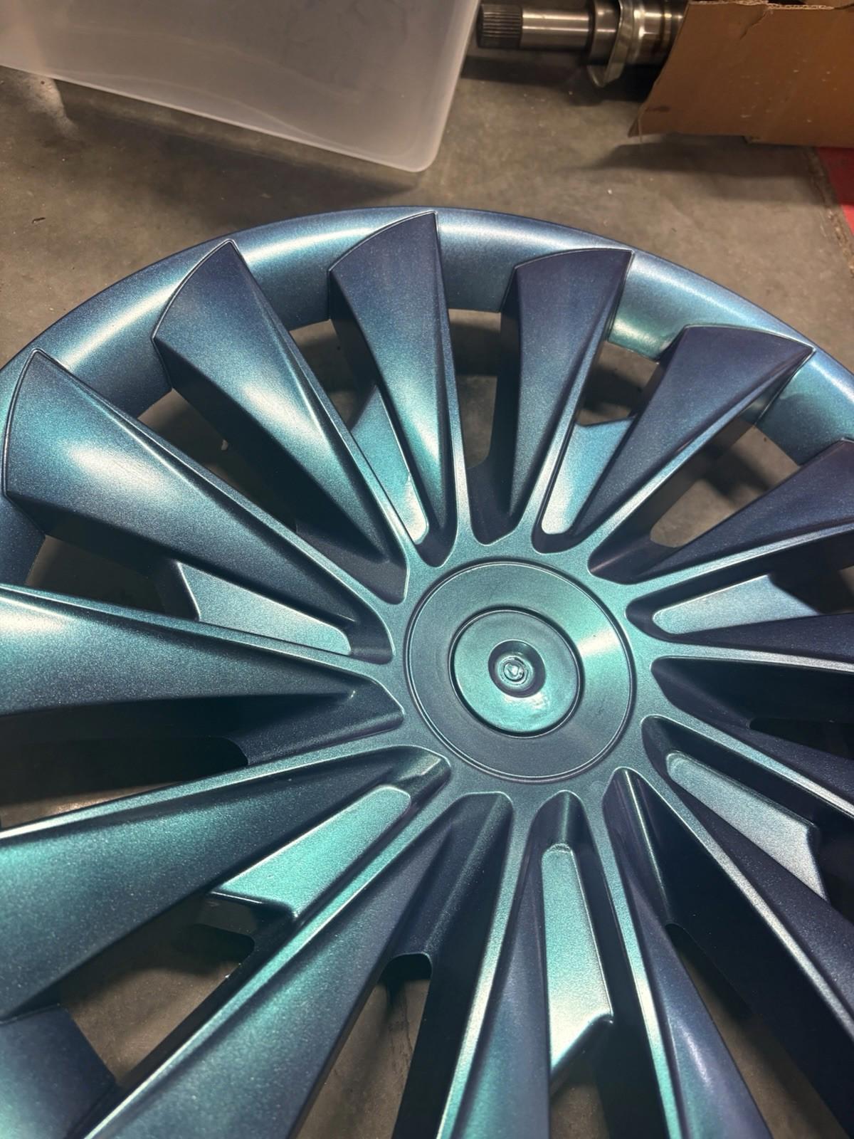 Tesla 2020-2024 Model Y Custom Wheel Cover Hubcap 4PC 19” Blade color Changing