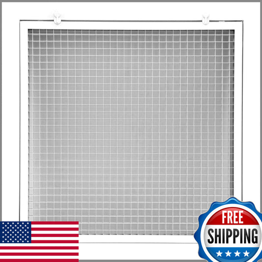 Hvac Premium 20 X 20 Cube Core Eggcrate Return Air Filter Grille For 1 Filter -