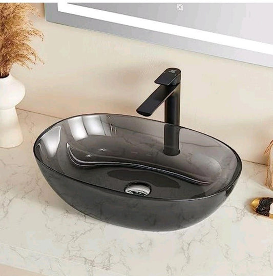 ARTSTONE 22 x 15" Bathroom Sink Pop Up Drain Combo Vessel Countertop Resin