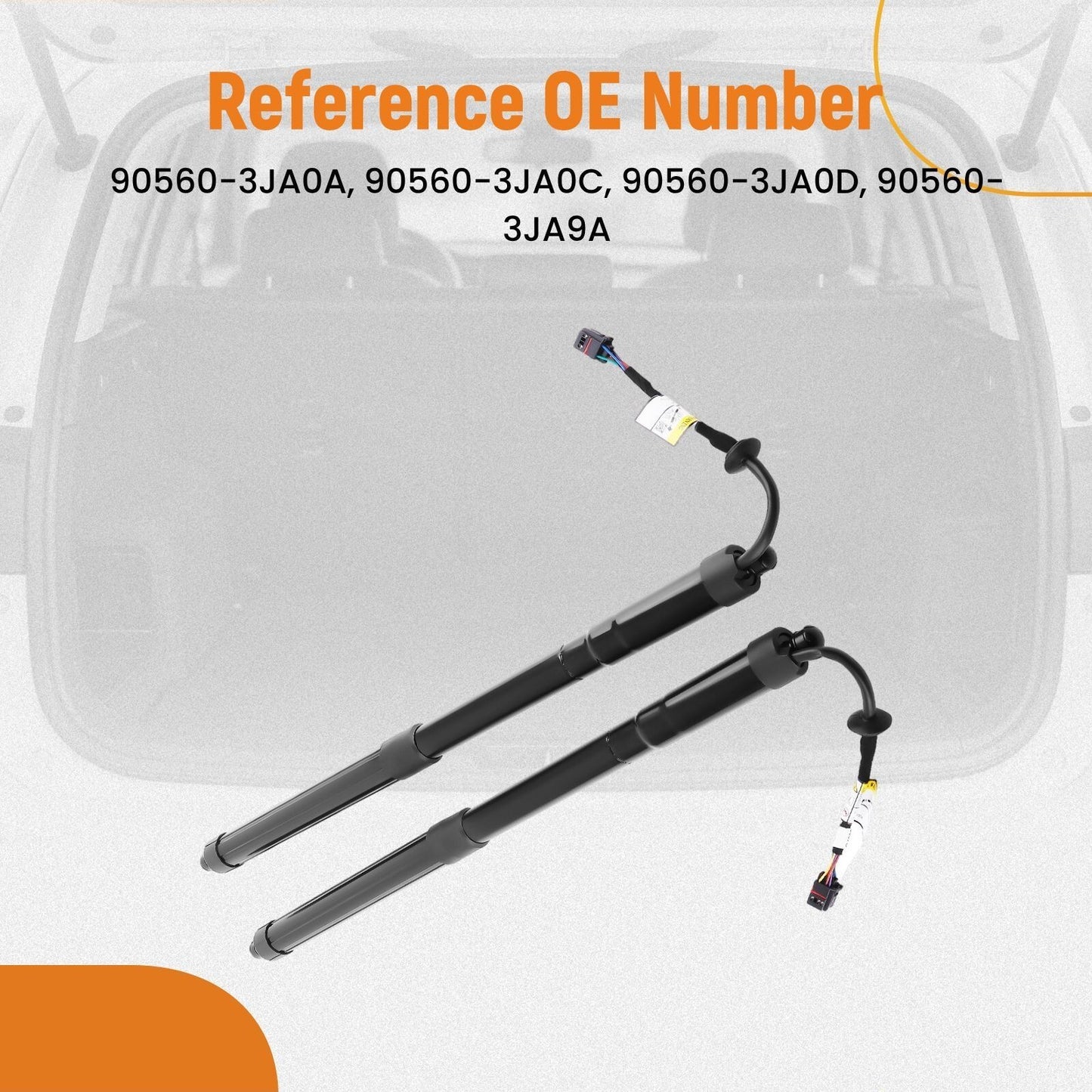 2pc Rear Electric Tailgate Trunk Lift Support for Infiniti QX60 JX35 2013-2017