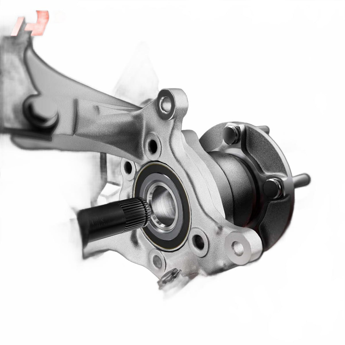 Front Left Steering Knuckle & Wheel Hub Bearing for 2003- 2007 Honda Accord 2.4L