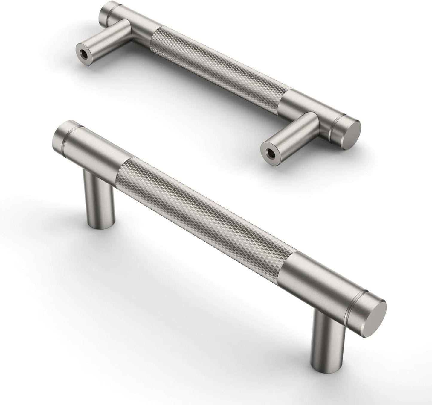 Asidrama 10 Pack 3.75 Inch(96mm) Brushed Satin Nickel Kitchen Cabinet Handles