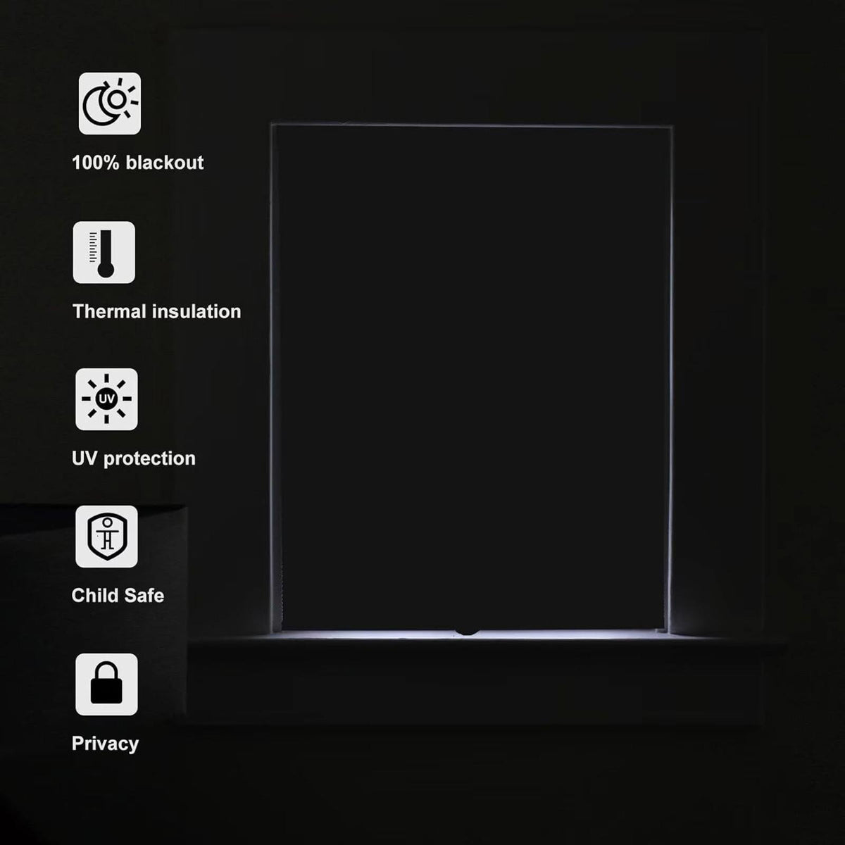 MYshade Blackout Cordless Cellular Shades Honeycomb Shade for Indoor Windows