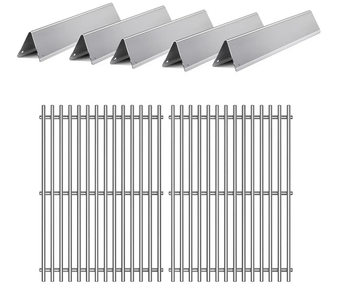 Weber Spirit 300 Stainless Grill Grates Flavorizer Bars E-310 E-330 Spirit II