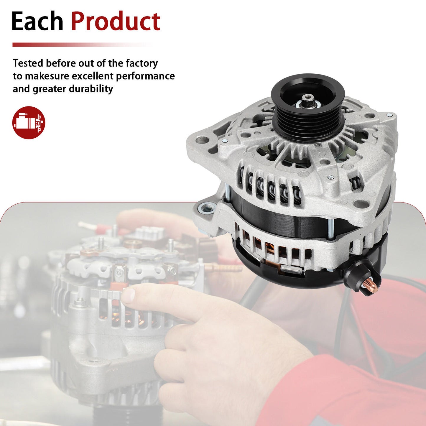 For 2011-2014 Ford F150 Pickups 5.0L Alternator 220Amp 1042106270 1042106660