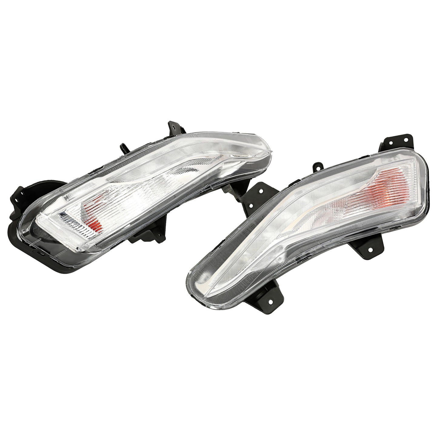 Pair LED Daytime Running Lights Fog Lamp Turn Signal For Chevy Malibu 2019-2023