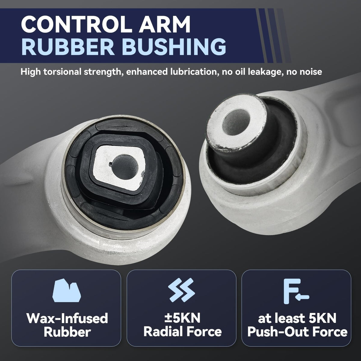 Front Control Arm Compatible with BMW F07 F01 2009-2017 - 740i, 750i, 740Li, ...
