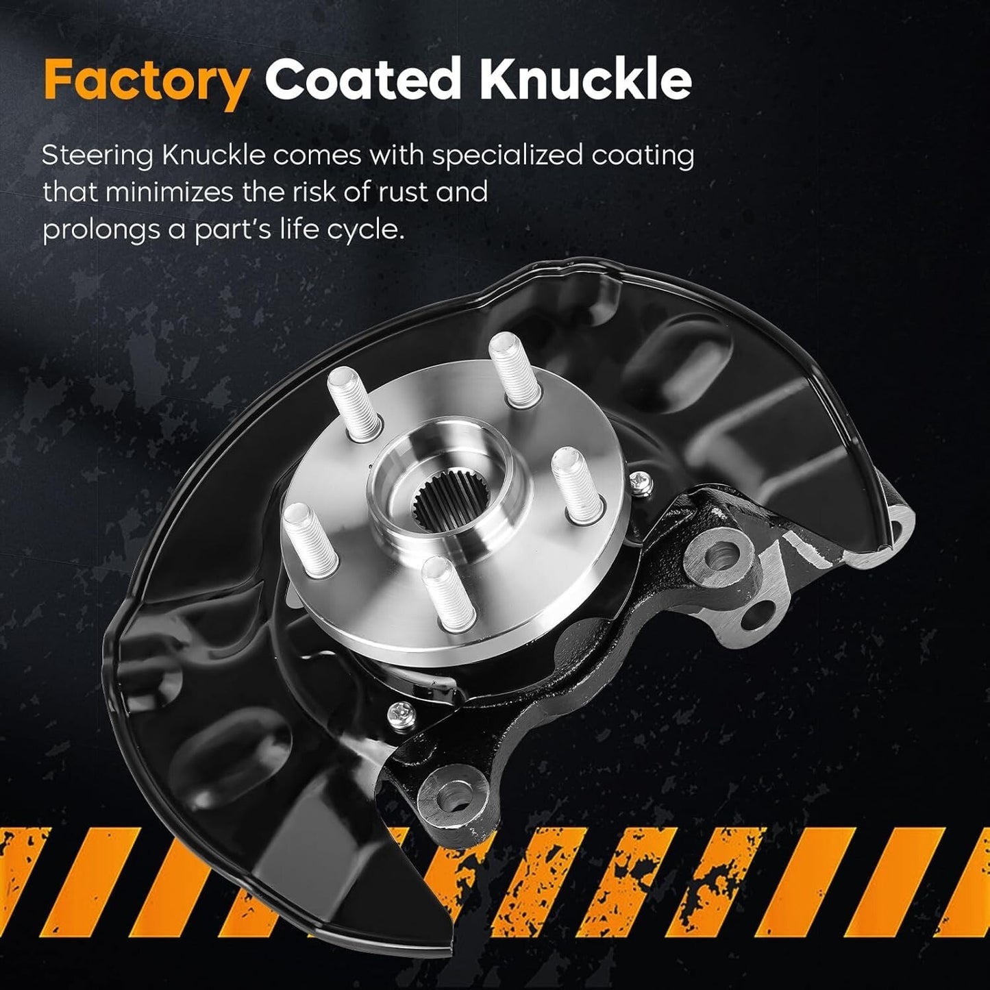 Steering Knuckles & Wheel Bearing Hub Assembly Left Right Fit for Toyota Corolla