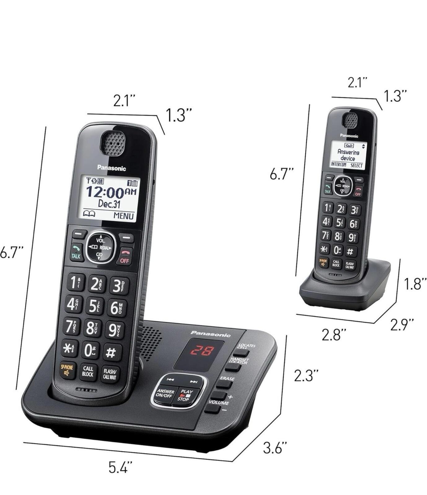 Panasonic DECT 6.0 Expandable Cordless Phone System KX-TGE433