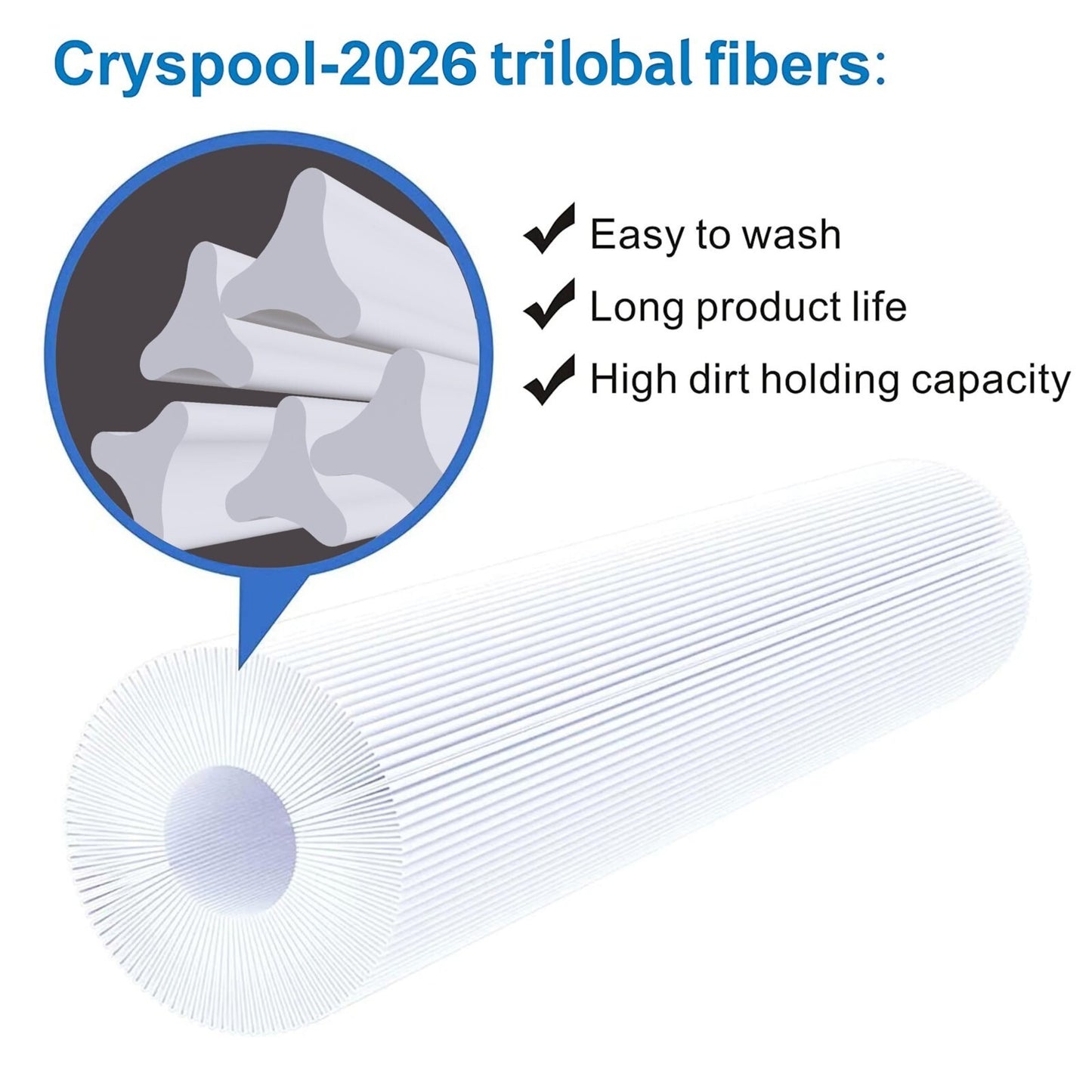 4 PACK Cryspool 07066 Filter Compatible CX580XRE, SwimClear C3025, C3030, PA81
