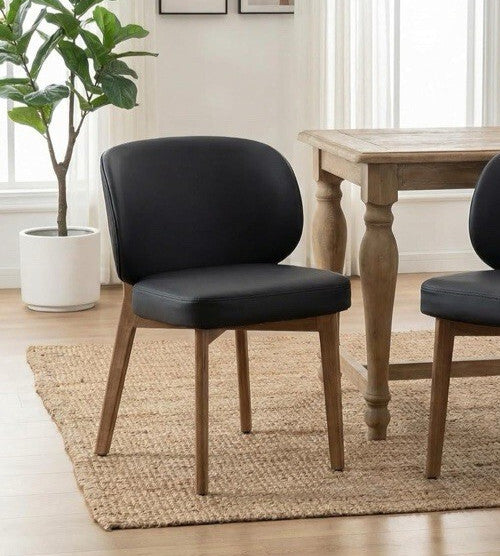 YOUNIKE Single Dining Chair with High Back Mid Century Modern Kitchen Chair Faux
