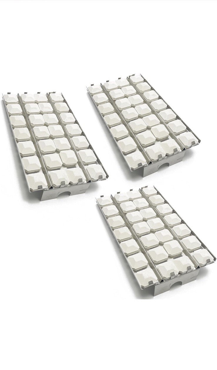 Lynx 16-7/8"x9.5” Stainless Steel Heat Plate Ceramic Briquettes 3 Pack 92571
