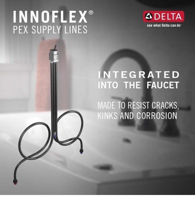 Delta 3551-MPU-DST Dryden 1.2 GPM Widespread Bathroom Faucet - Chrome