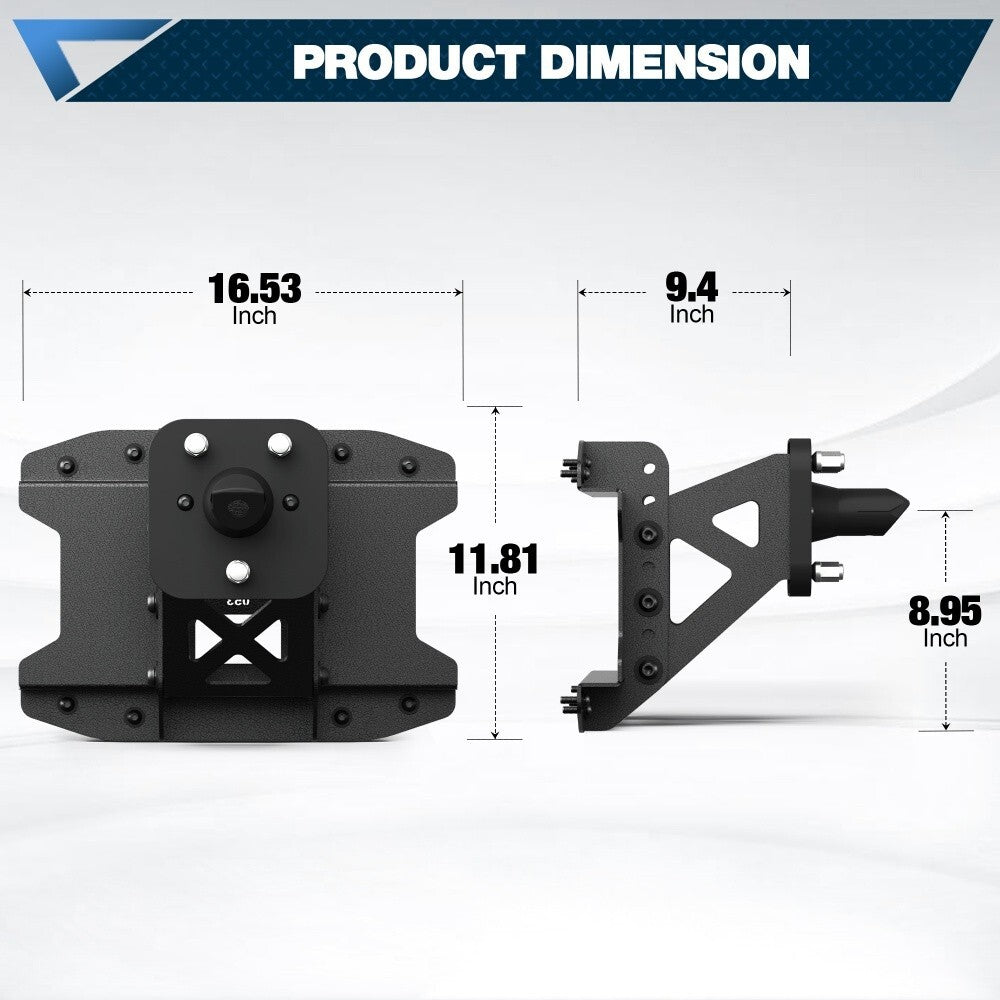 Adjustable Spare tire carrier Mount to 44in tire for 2019-2026 Jeep Wrangler JL