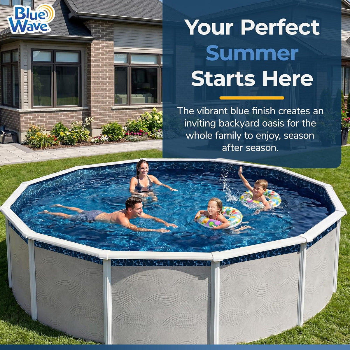 Evening Bay 15-Ft round Overlap Pool Liner for Above-Ground Steel Wall Pools – W