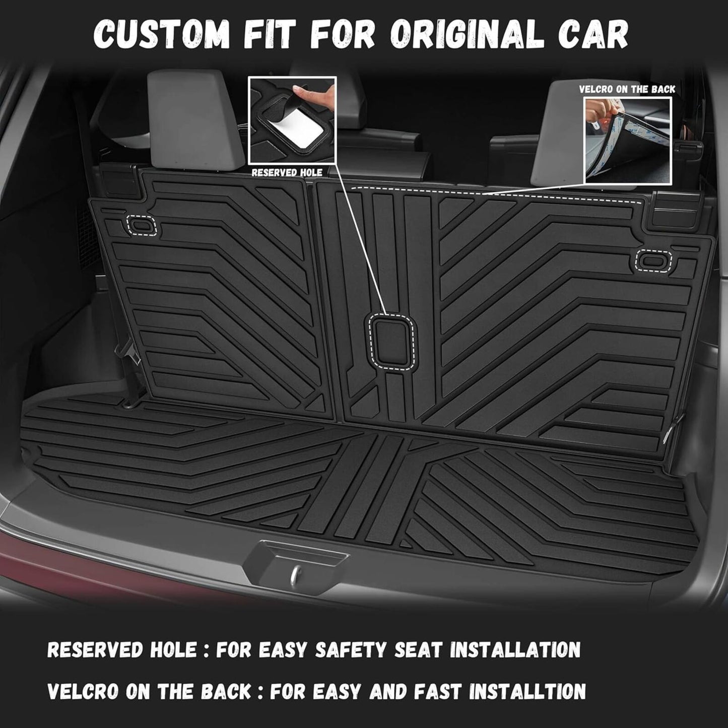 Floor Mats for Toyota Highlander 2020-2025 (7-Seats) TPE Floor Liners