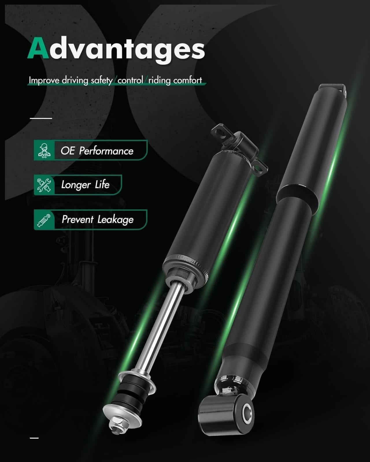 Gas Strut Shock Absorber Front and Rear fit 1997-2004 for Dodge Dakota (2WD)