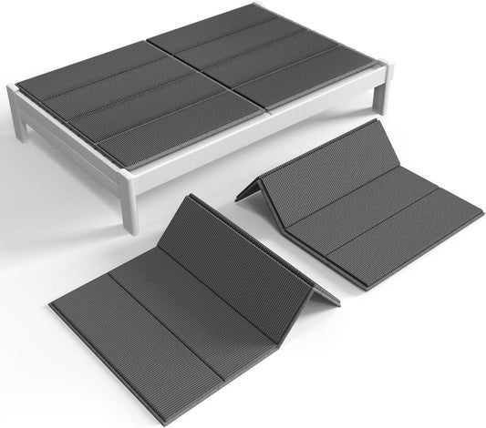 Folding Spring Box, Breathable, Noise Minimizing, Moisture Resistant 80"x60''