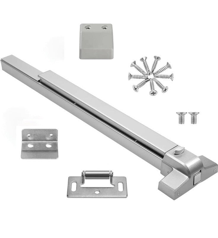 suermany 31 Inch Painted Aluminum Panic Bars for Exit Doors - Push No handle