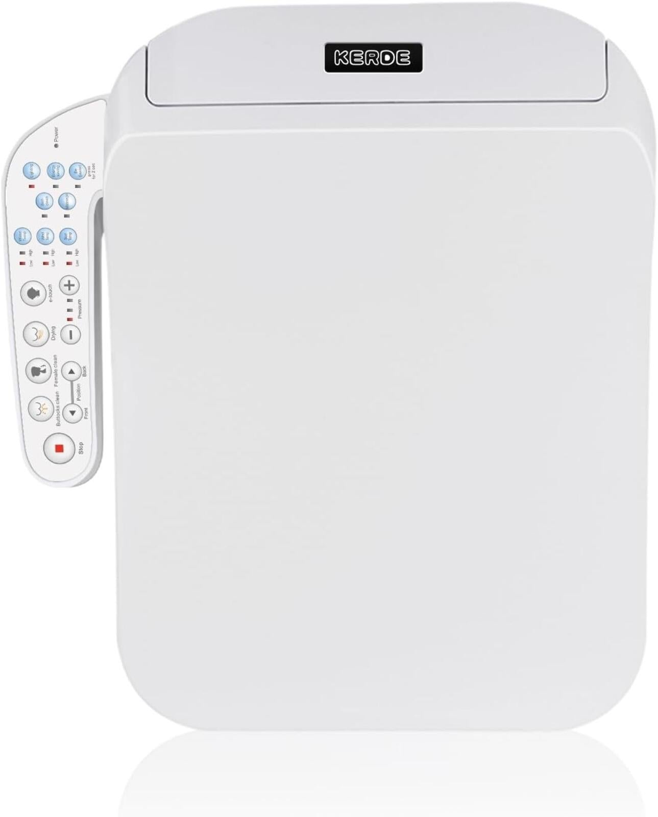 F30 Square Electric Bidet Seat, Smart Toilet Cover, Heated Water Cleansing