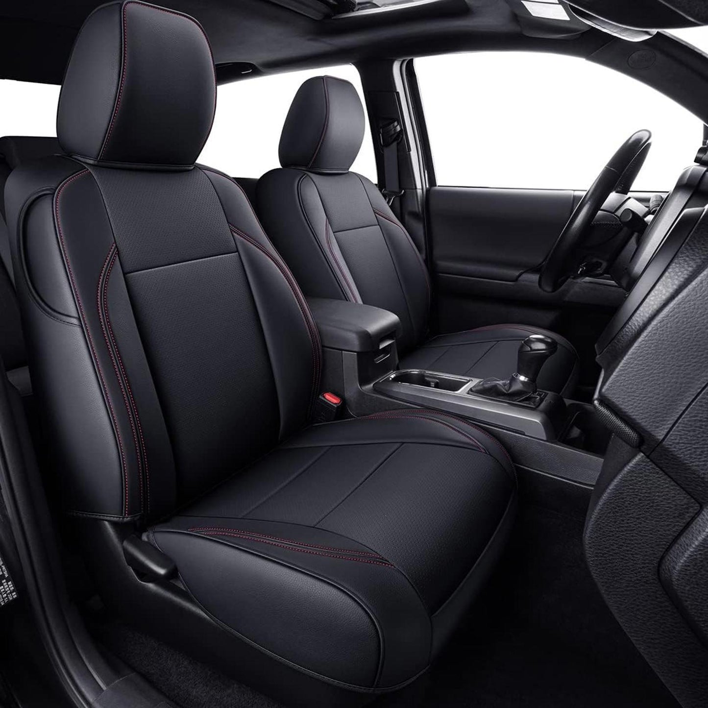 Tacoma Custom Fit Seat Covers for 2024-25 Tacoma Crew Cab with Faux Leather