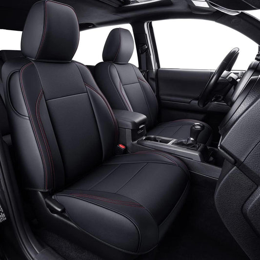 Tacoma Custom Fit Seat Covers for 2024-25 Tacoma Crew Cab with Faux Leather