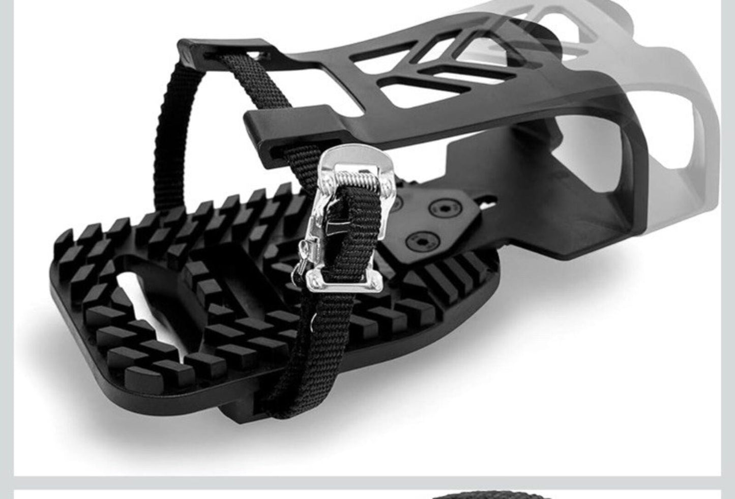 Peloton Bike & Peloton Bike+ Pedals Compatible Toe Cage Adapters - Convert Lo...
