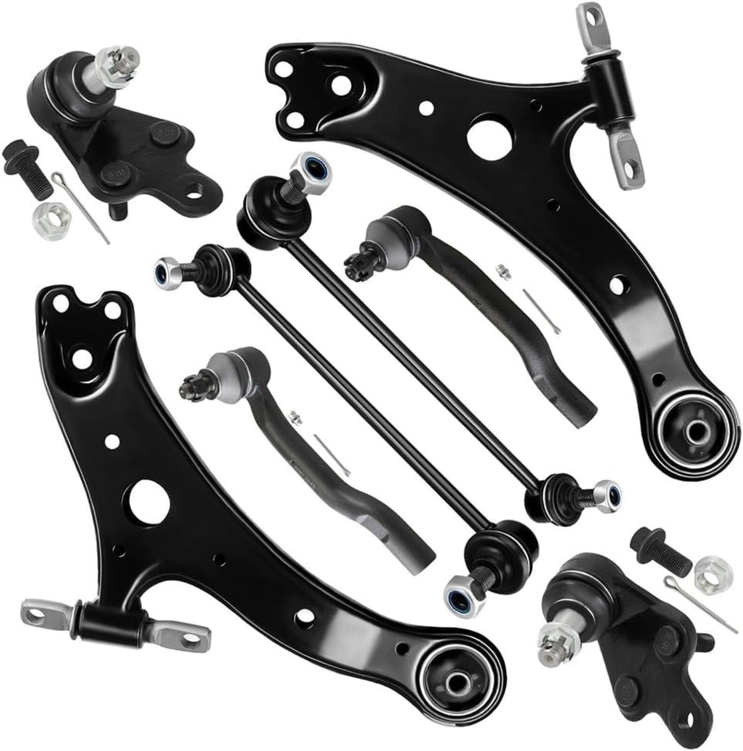 8pcs Front Suspension Kit Lower Control Arm Assembly  for Toyota Camry/Avalon
