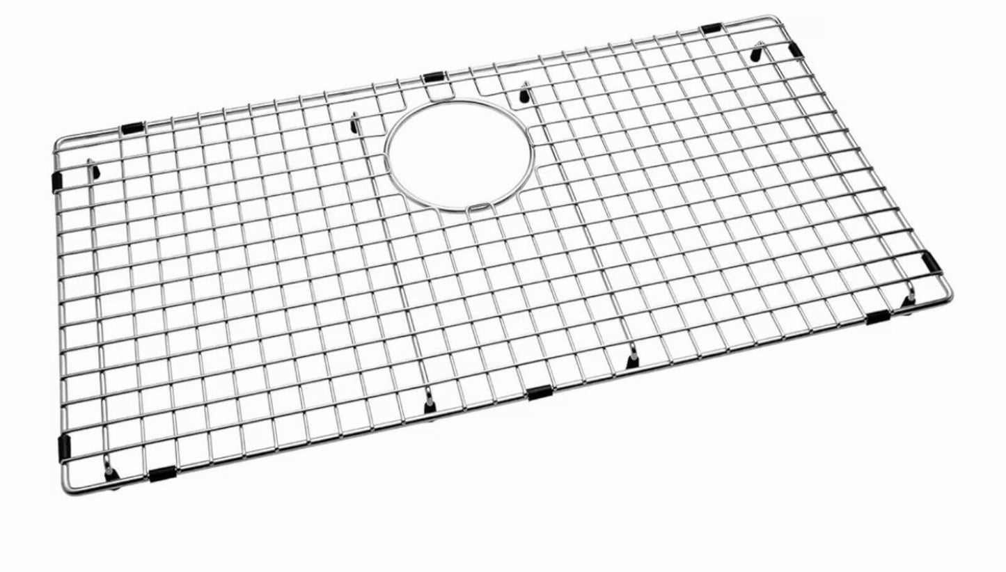 Serene Valley Sink Bottom Grid 28-3/8" x 14-3/16", Rear Drain with Corner Radius