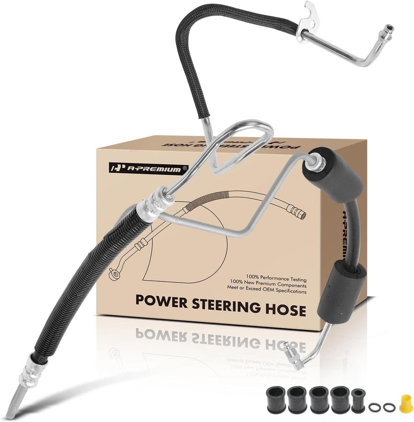 A-Premium Power Steering Pressure Hose Line Assembly Compatible with Ford Expedi
