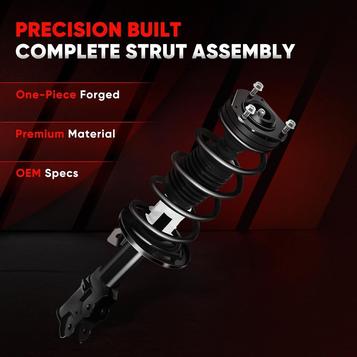 For 2010-2013 Ford Fiesta Front Struts Shock Absorber & Spring Assembly Pair