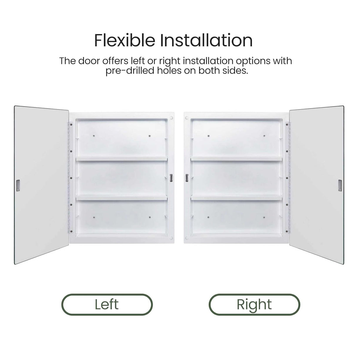 Bathroom Medicine Cabinet with Beveled Mirror, Medicine Cabinet with Storage ...