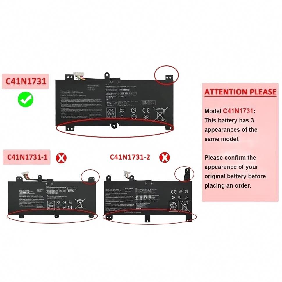 New C41N1731 Battery For Asus ROG Strix Scar II GL504GM GL504GV G515GV G515GW