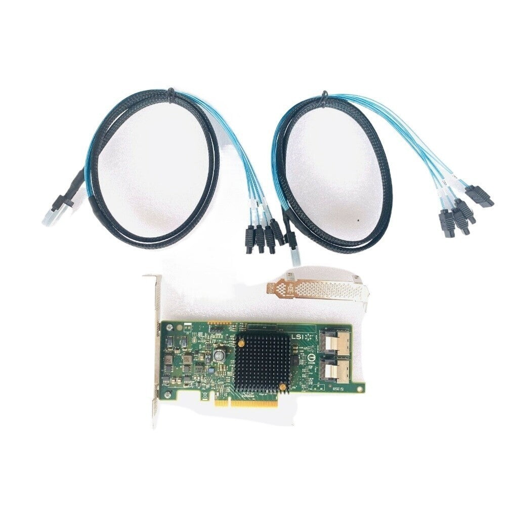 LSI 9207-8i 6Gbs SAS HBA IT Mode For ZFS FreeNAS unRAID 2*SFF-8087 TO 4*SATA US