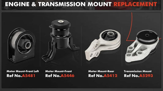A-Premium 4PCS Engine Motor Mounts and Transmission Mount Kit for Mazda  3.0L