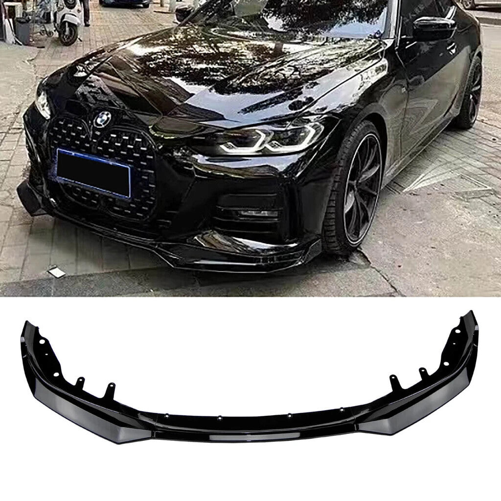 For 2020-2024 BMW 4 Series 430i G22 G23 CS Style Front Bumper Lip Splitters 3PCS
