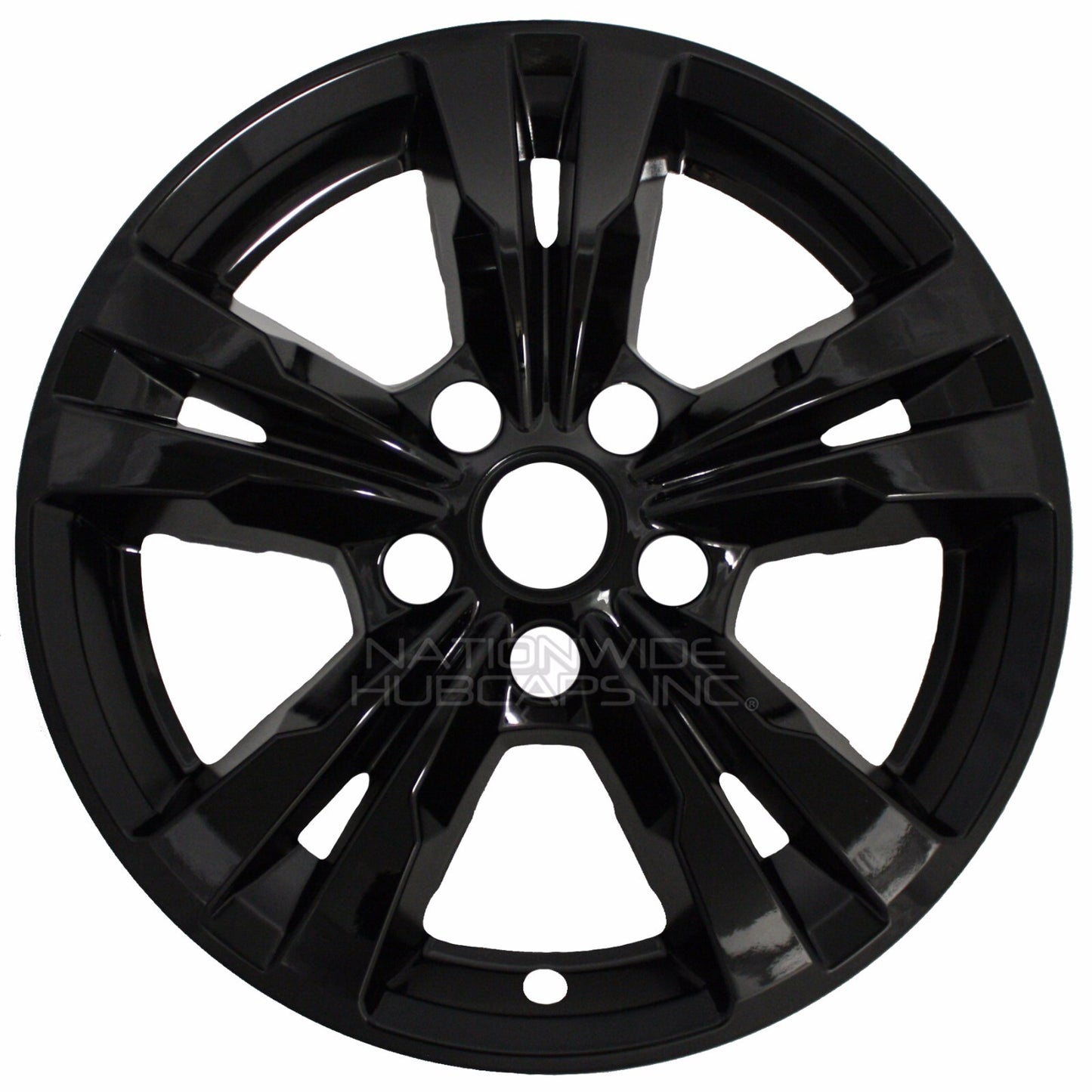 4 for Chevrolet Equinox 2010-2017 Black 17" Wheel Skins Hub Caps Full Rim Covers
