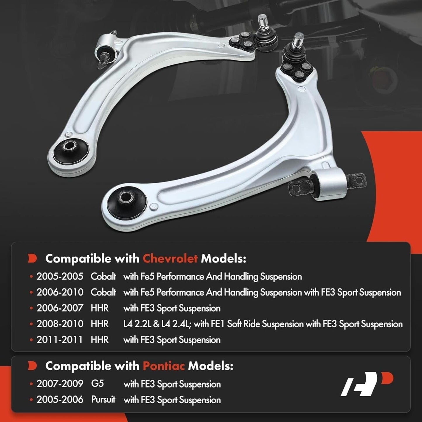 A-Premium Front Lower Control Arms with Ball Joint & Bushing with Chevy HHR