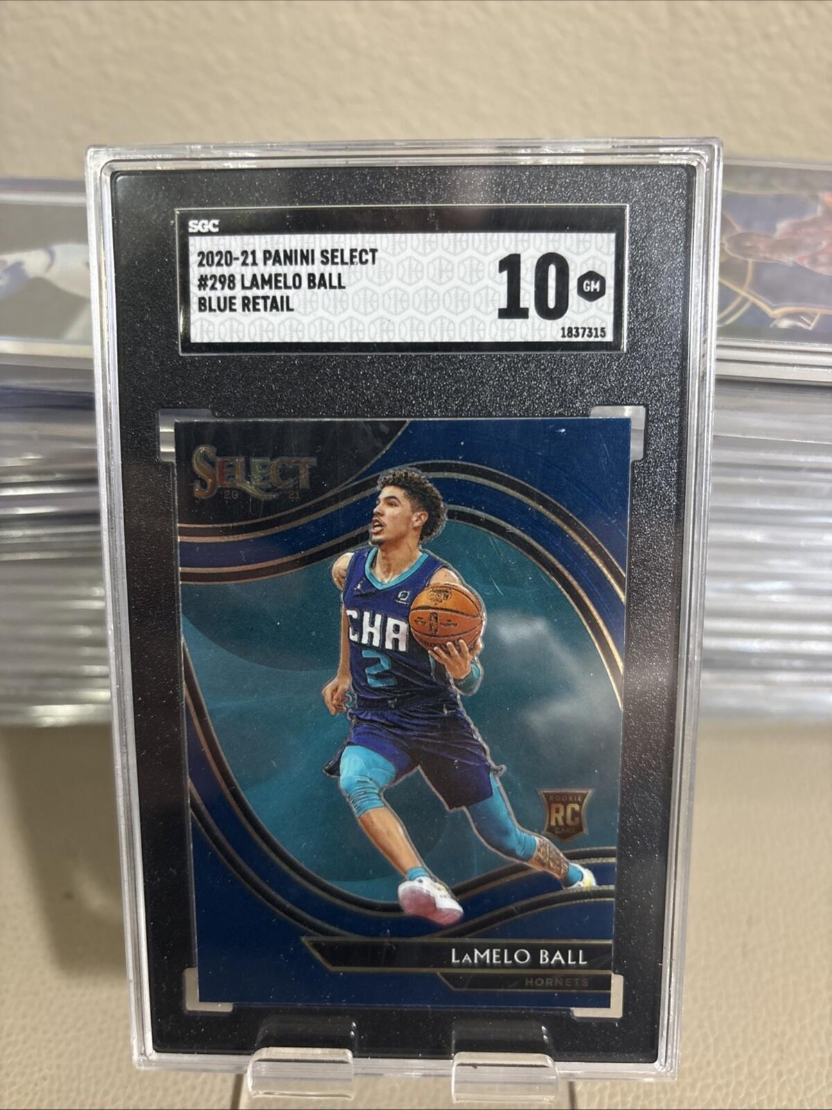 2020-21 Panini Select LaMelo Ball Courtside Blue Retail #298 (RC) - SGC 10